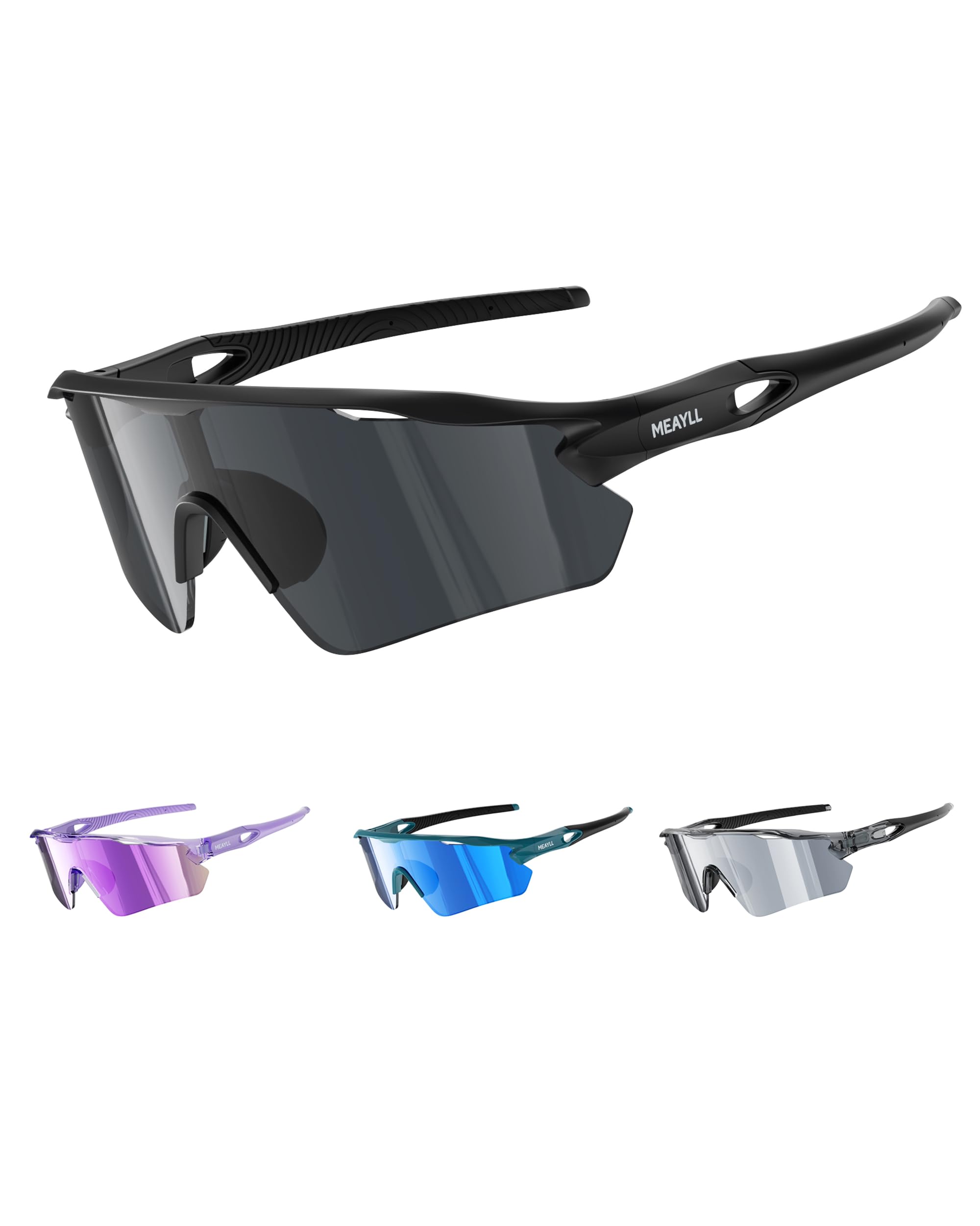 Gafas de ciclismo para hombre y mujer, UV400, montura TR90 con alas nasales ajustables, MTB, gafas de sol rápidas para bicicleta, pesca, bicicleta eléctrica