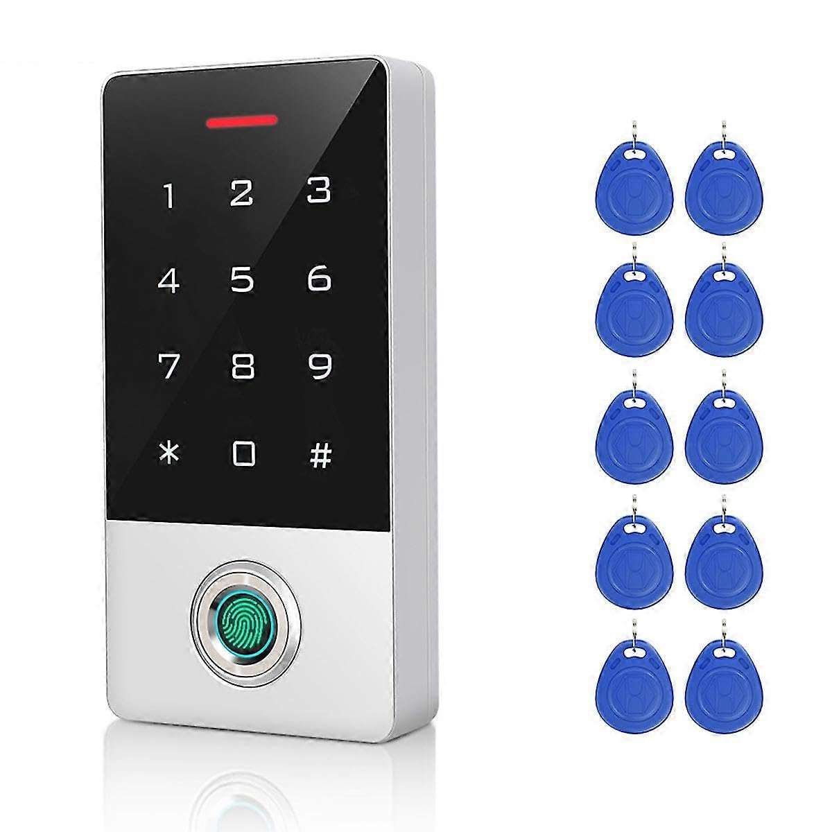 WiFi Tuya metalowy odcisk palca inteligentny zamek do drzwi IP68 wodoodporny system kontroli dostępu do karty pinowej Standalo