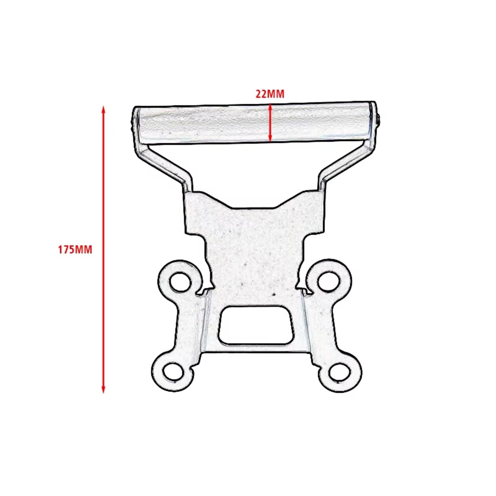 Soporte Navegación Navegación GPS para Motocicleta Soporte para VOGE Valico 625 525 DSX Soporte para Teléfono con Barra Mango