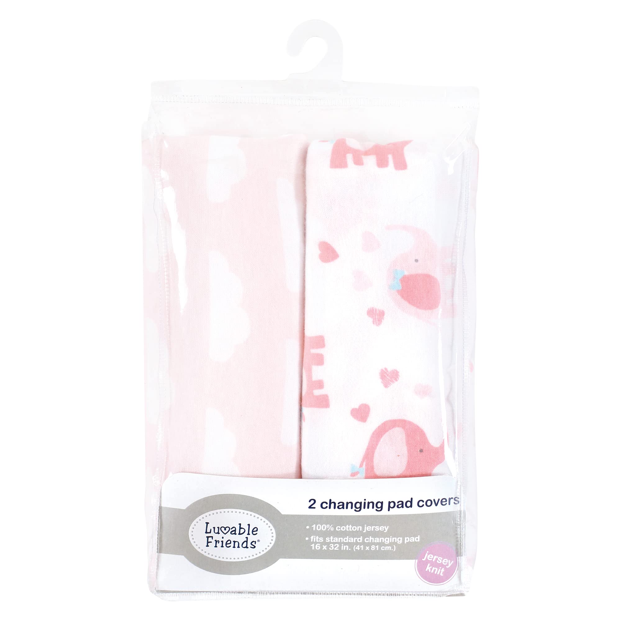 Luvable Friends Coprimaterasso per fasciatoio, unisex, misura unica, motivo: elefante