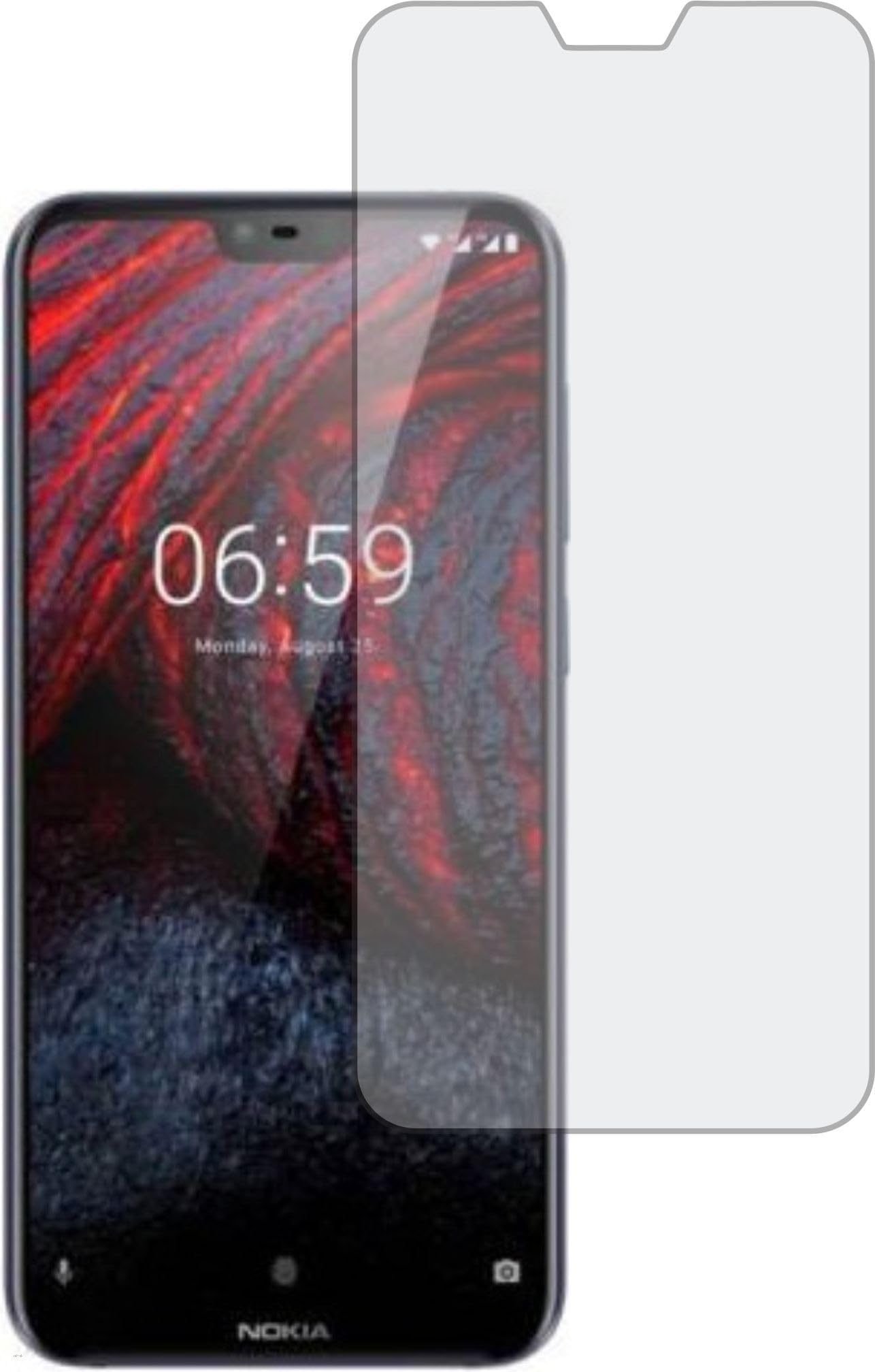 TELTREK Matte Screen Guard, Anti Glare Eye Protection, Flexible Fiber a Tempered Glass, Impossible Matte ScreenGuard for NOKIA 6.1 PLUS