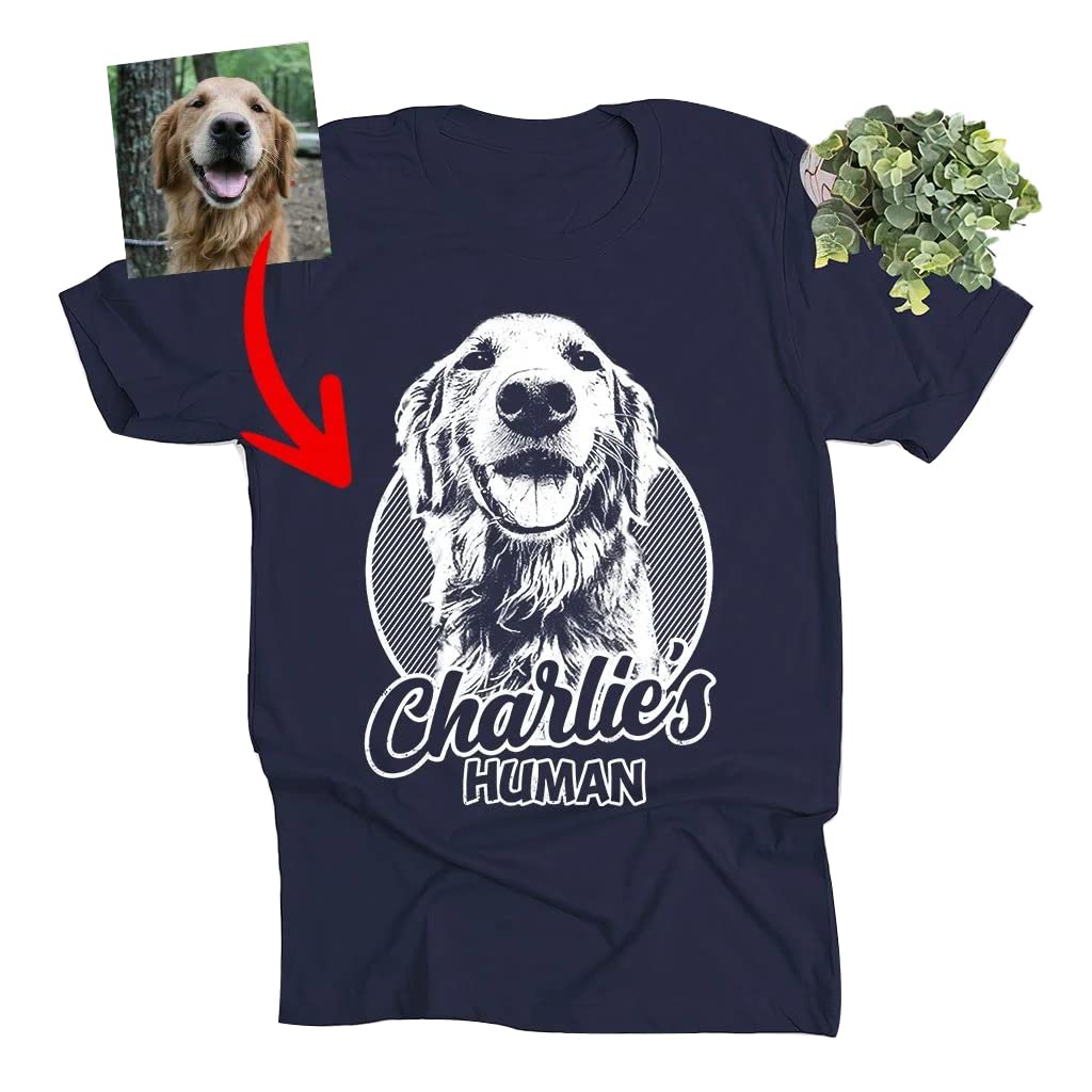 Pawarts Custom Dog Shirt - Personalized Dog Graphic Tees for Men/Women Personalized Personalized Dog Gifts