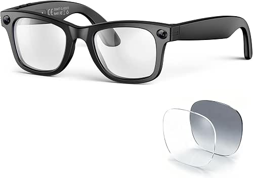 AI Smart Glasses with Camera and Bluetooth,8MP 2K HD Camera