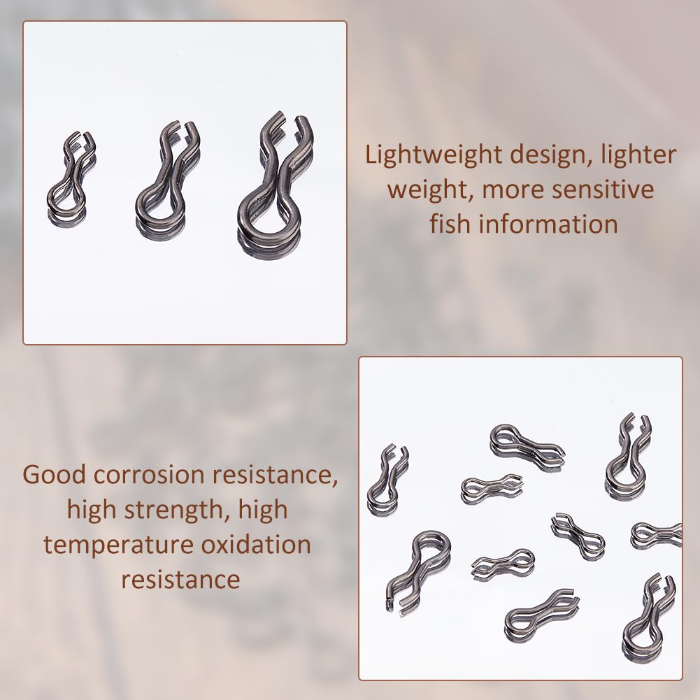 SUPERFINDINGS 3 Stile 240 Stück Angeln Sinker Augen für Bleigewicht Form Messing Sinker für Catfishing Bleiformen Angelköder Ösen Schlaufen Tackle Wirbel Clip Angelzubehör