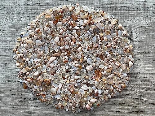 Cherry Blossom Chips – Natural Mini Cherry Blossom Stones, Crushed Undrilled Cherry Blossom, Semi-Tumbled Genuine Cherry Blossom (1/2 lb)