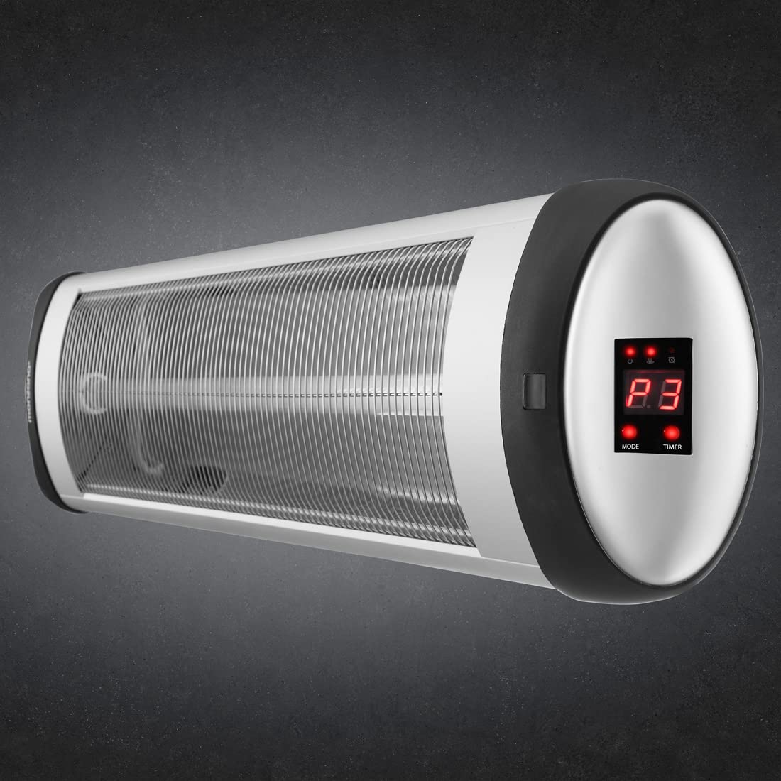 MONZANA® Calefactor por Infrarrojos Exterior Terraza 2500W 3 Temperaturas Estufa Mando a Distancia Temporizador