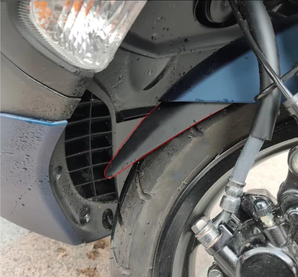 Parafango per Motocicletta Paraspruzzi Posteriore Estensione Moto Universale Moto Extender Parafanghi Anteriori