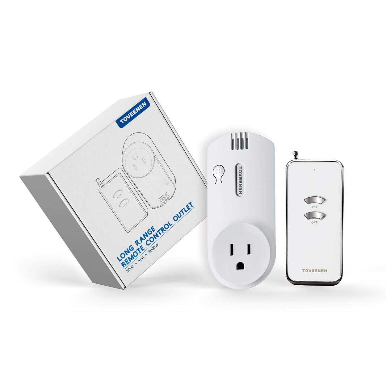 Remote Control Outlet 500ft~1000ft Ultra Long Range 15A Wireless Switch for Lights Heater Pump Vacuum (1 Remote)