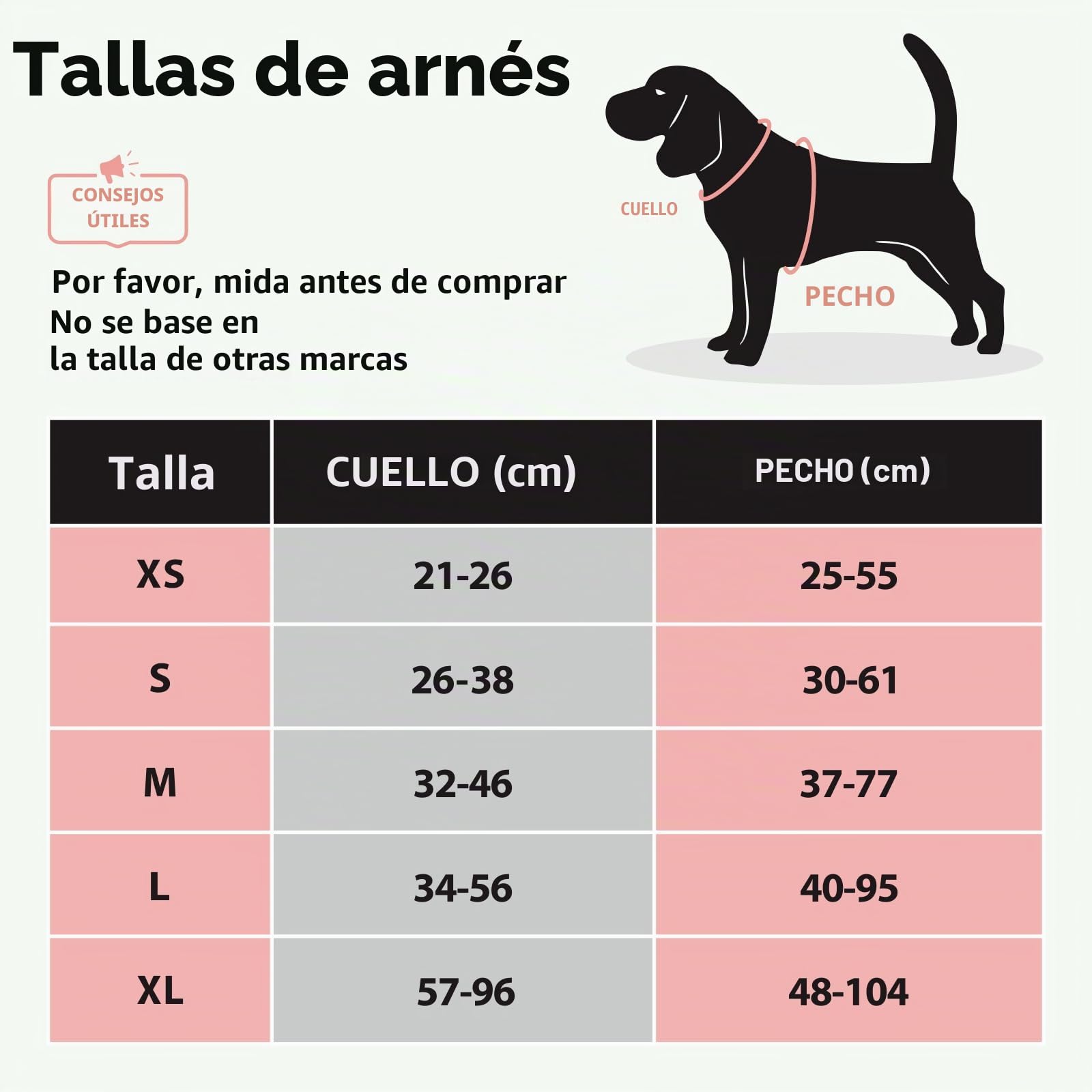 PoyPet Arnés reflectante para perros No Pull, Pechera para Perro con 2 fijaciones para la correa y asa de control fácil para perros pequeños y medianos (negro, L)