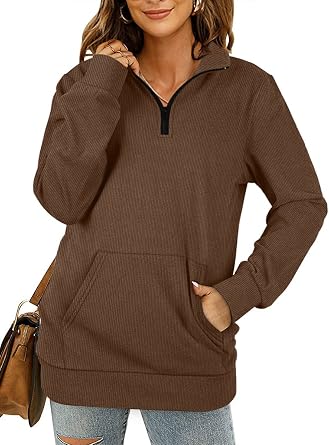 Aokosor Women Long Sleeve Tops Ladies V 