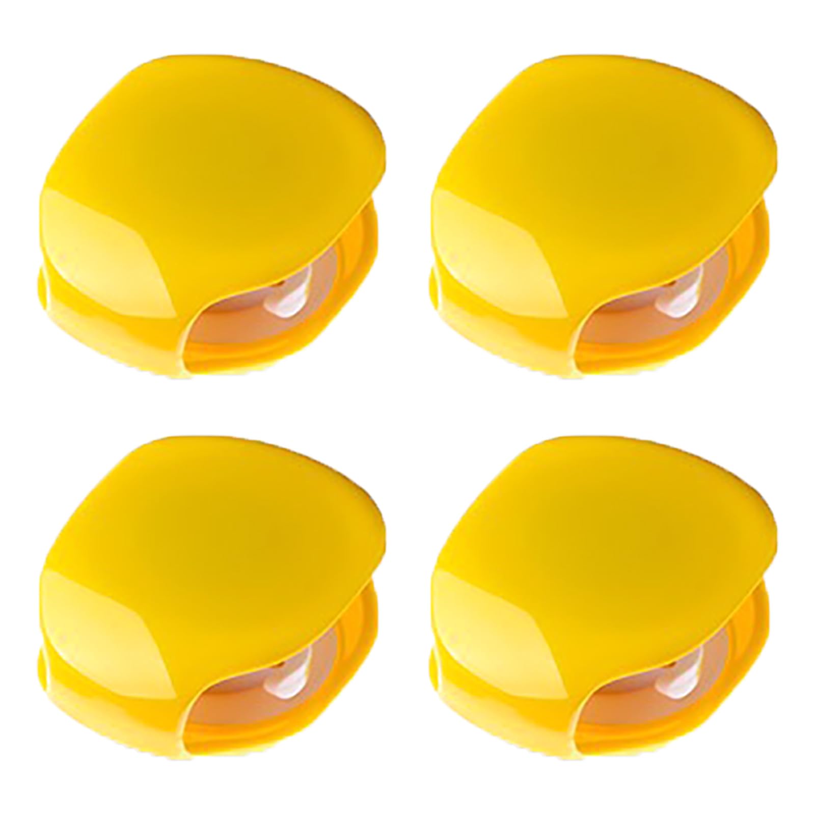 Automatic Cord Reel, Retractable Recovery Cord Reel Wire Collection Organizer, for USB Cables, Headphone Cable, Data Charging Cable Tangle (4*Yellow)