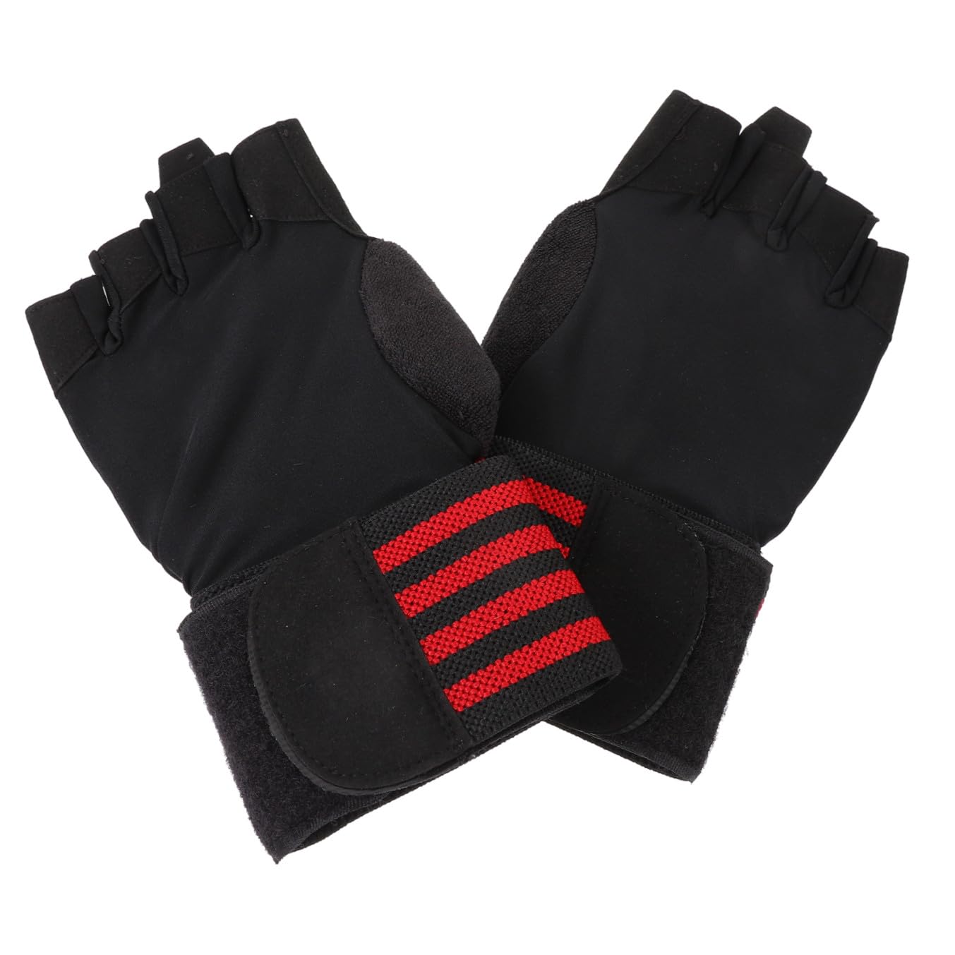 PACKOVE Guanti a Mezze Dita Guanti Da Allenamento Sportivi Antiscivolo Guanto Da Palestra Da Corsa Senza Dita Per Bambini Da Seta Di Ghiaccio Rosso