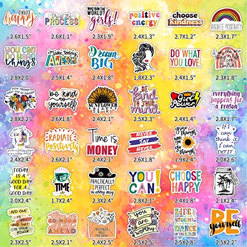 Lifebe 300Pcs Inspirational Stickers For Laptop, Motivational Stickers For Water Bottles Skateboard Phone Computer Bicycle, Vinyl Waterproof Positive Quote Stickers For Teens Adults #TOP2
