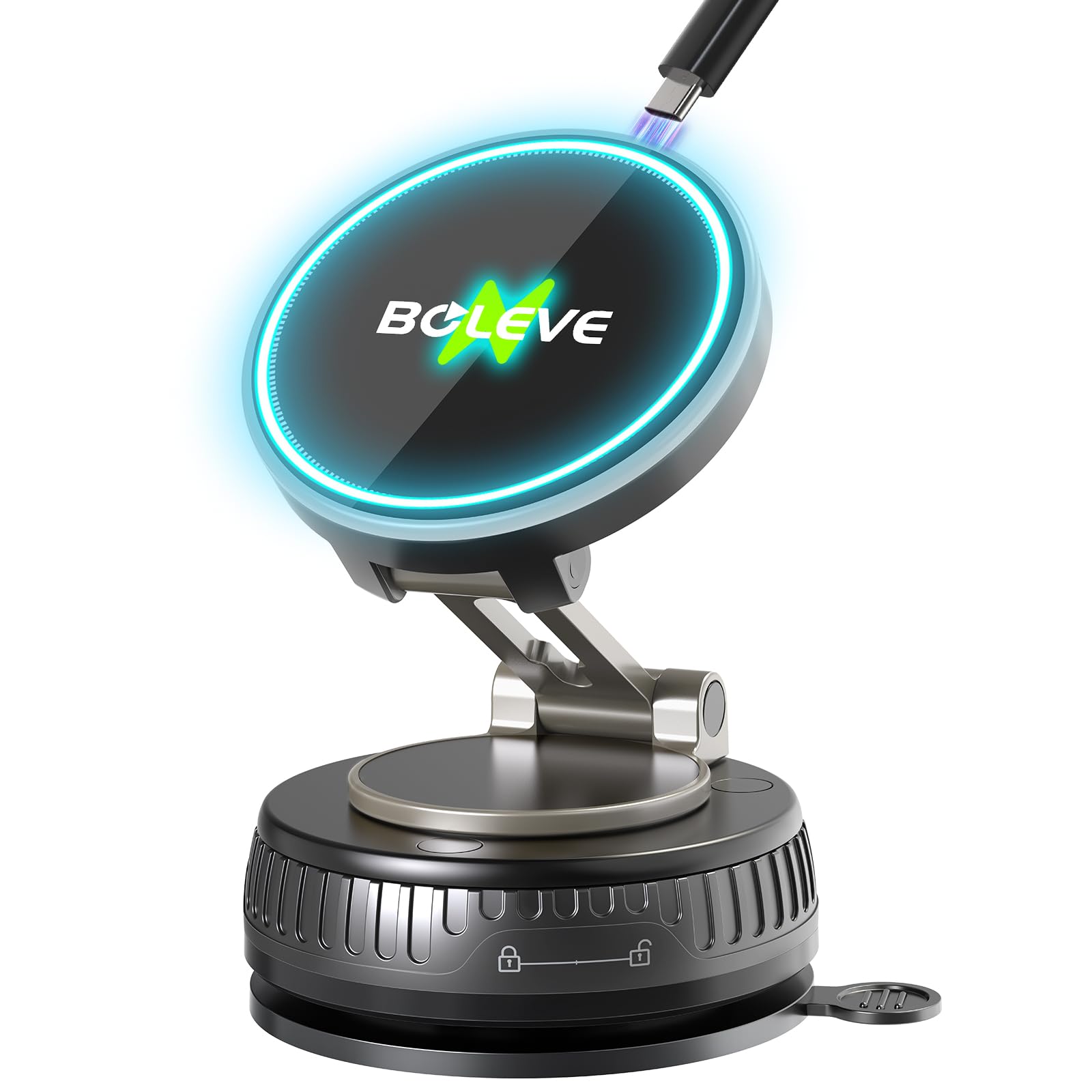 Boleve 2026新登場 スマホホルダー 車 マグネット 15W ワイヤレス充電 MagSafe対応