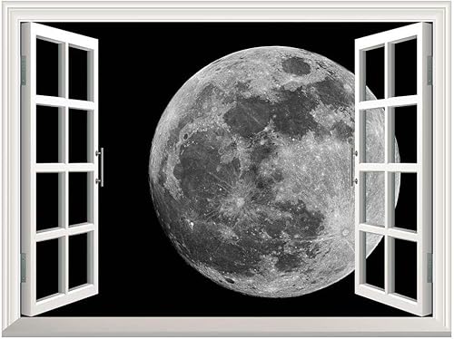 wall26 Adhesivo de pared extraíblemural de pared de 36 x 48 pulgadas, luna llena