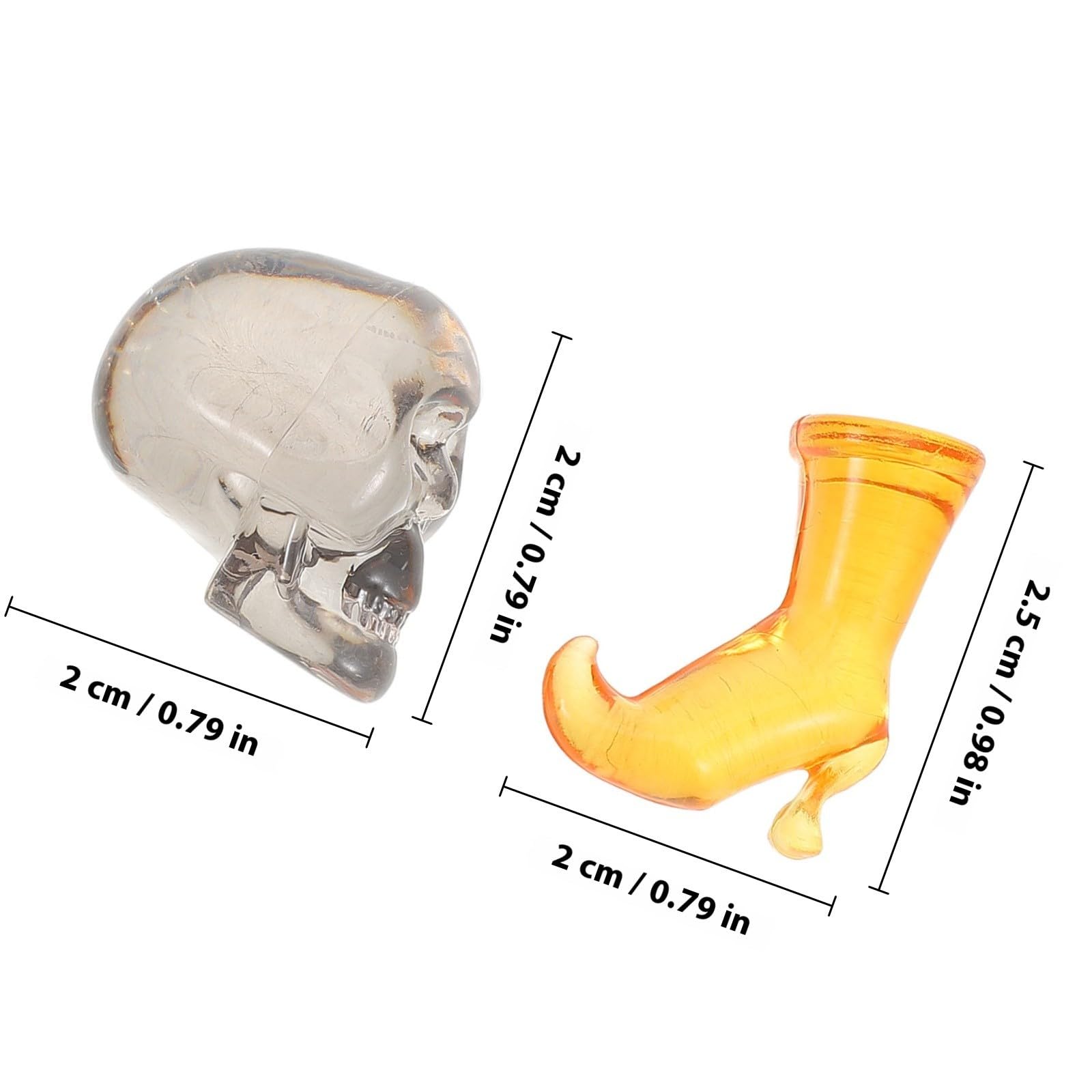 Adorno de Calavera para Escritorio Halloween, Plástico