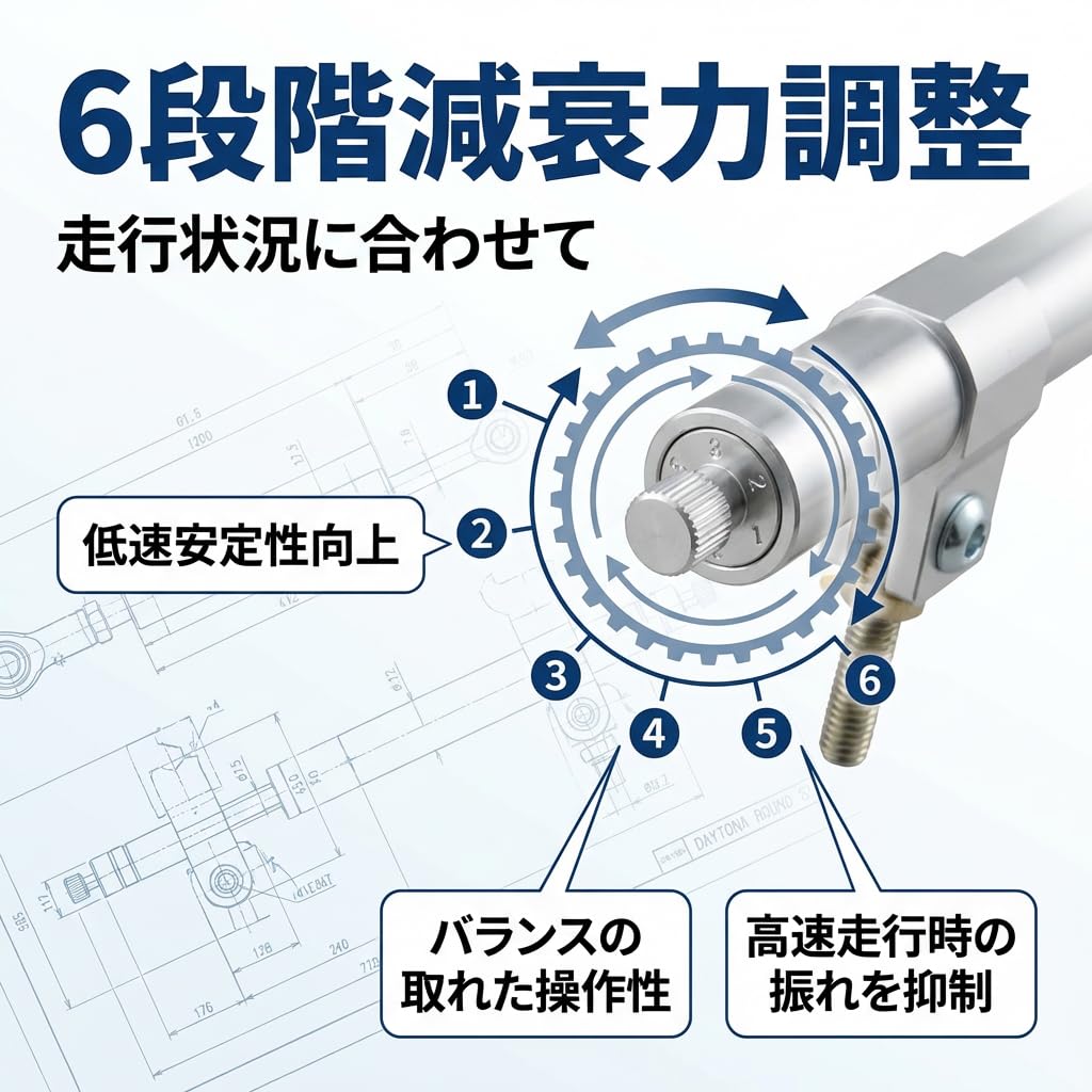 TZR125 3TY デイトナ ステアリングダンパー になります。2RM