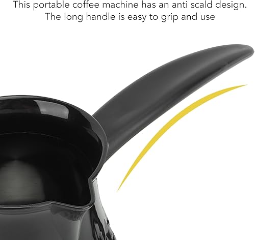 Miniatura 4 de Cafetera turca, cafetera turca eléctrica de 20.3 fl oz, máquina de café turco ABS y acero inoxidable con mango extraíble como accesorio para
