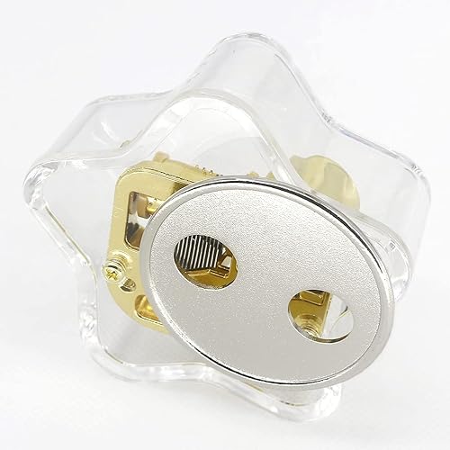 Miniatura 4 de SOFTALK Caja de música acrílica, caja musical creativa, hermosa melodía para Navidad, regalos de cumpleaños y día de San Valentín (estrella acrílica