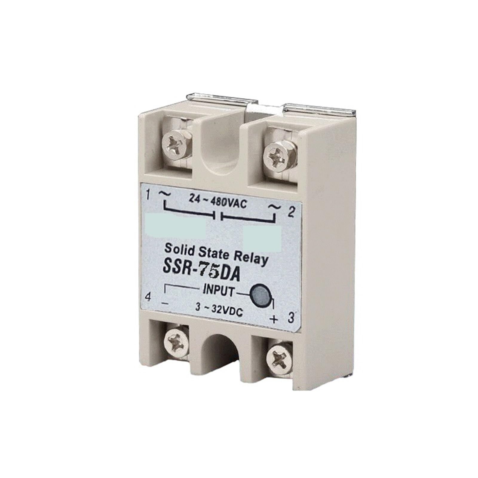 Relais statique de commande DC AC 380V SSR-75DA petit solide