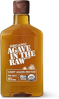 Organic Agave In The Raw Light Agave Nectar, 18.5 oz., Made With Blue Agave From Mexico, USDA Organic, Non-GMO Project Verified, Kosher Vegan and Low Glycemic Index