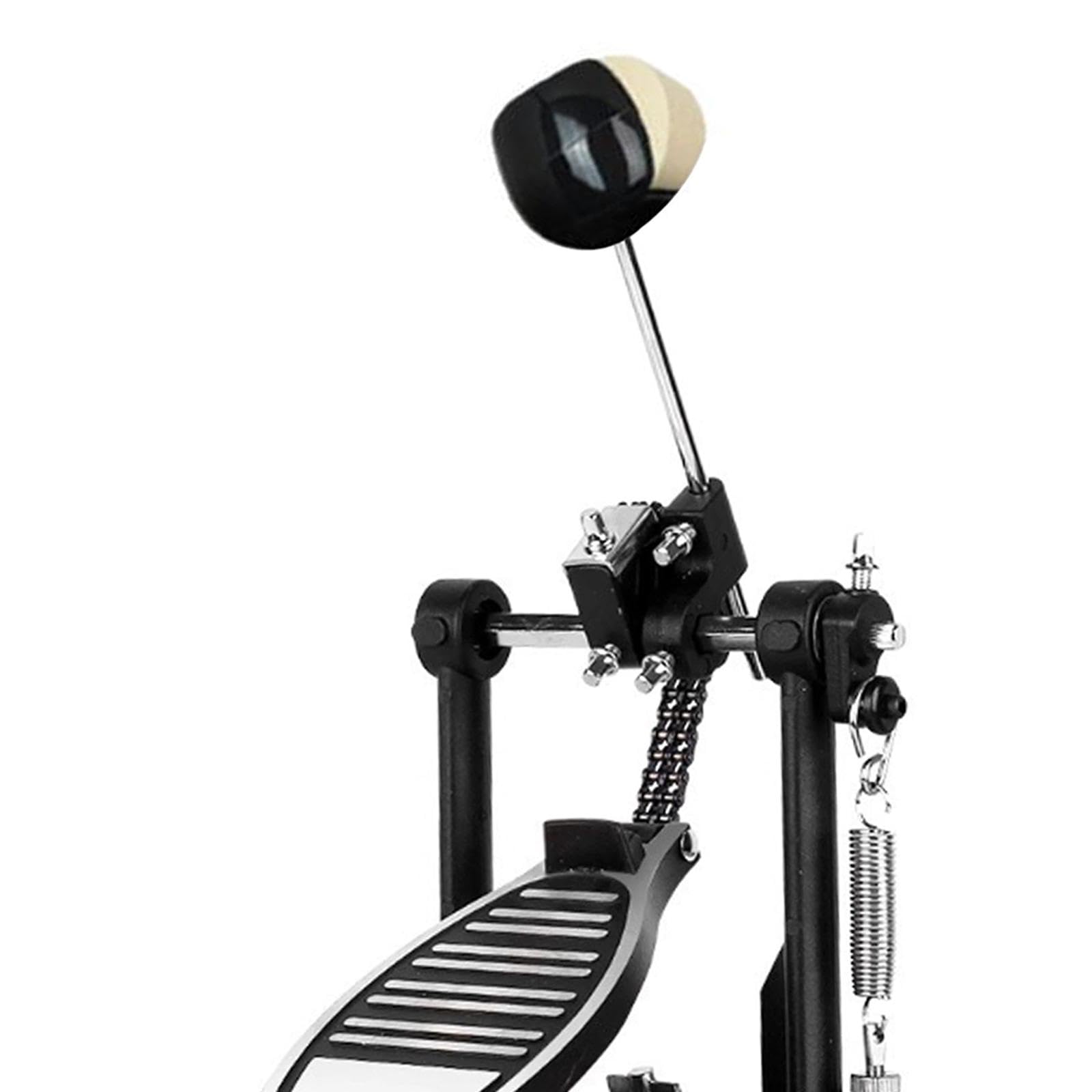 Colcolo Pedal de bombo individual, pie de práctica, práctica de batería portátil con, hardware de percusión para bateristas de estudio principiantes