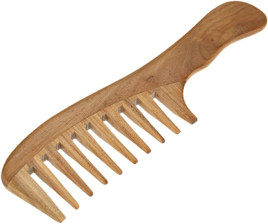 Wooden Hair Comb Sandalwood Comb Wide Tooth for Women