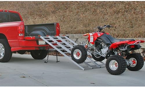 Miniatura 2 de Black Widow - Rampa plegable ATV UTV de aluminio de 6 pies y 8 pulgadas de largo, capacidad máxima de peso de 1,250 TF-8046