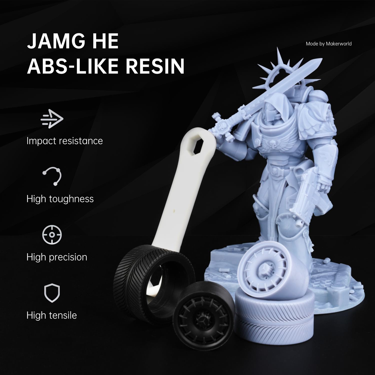 Żywica do drukarki 3D podobna do ABS 1 kg, 405 nm UV-Curing Standardowa żywica fotopolimerowa szybka do druku LCD/DLP/SLA, niek i wysokiej precyzji, szary