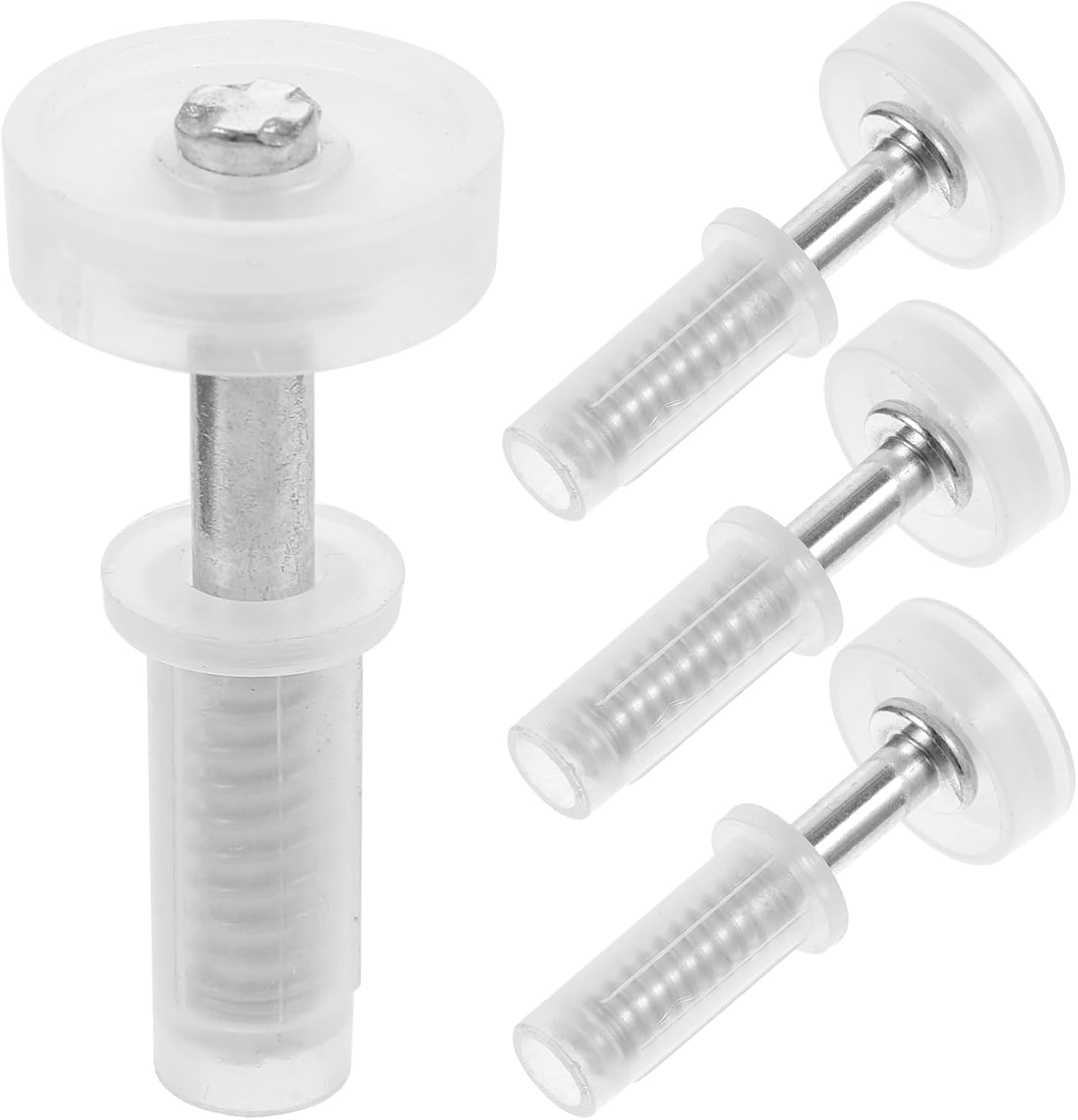 4Pcs Bifold Closet Door Hardware Kit Heavy Duty Accordion Door Pivot Hinges for Stable Double Door Installation Smooth Operation Replacement Parts for Home Use