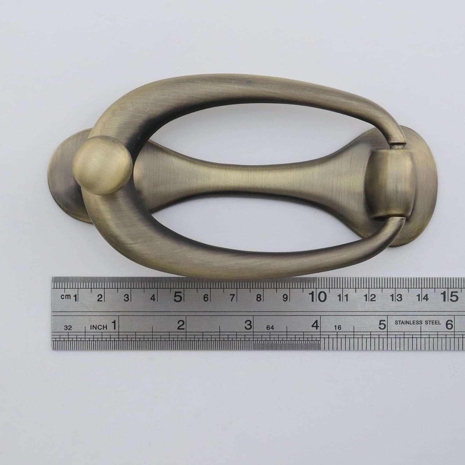 Zinc Alloy European Style 4.25" Hole Center Door Knockers, Bronze Circular Door Knocker for Doors