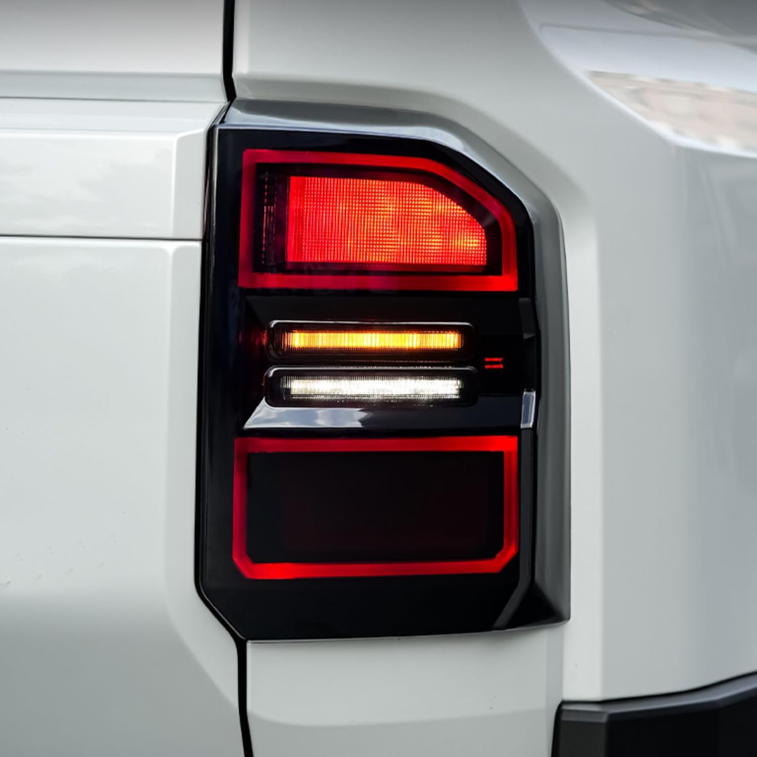 for Toyota Land Cruiser Prado LC250 J250 2024-2025 Smoked Black Tail Light Cover Trim 2pcs Car Accessories