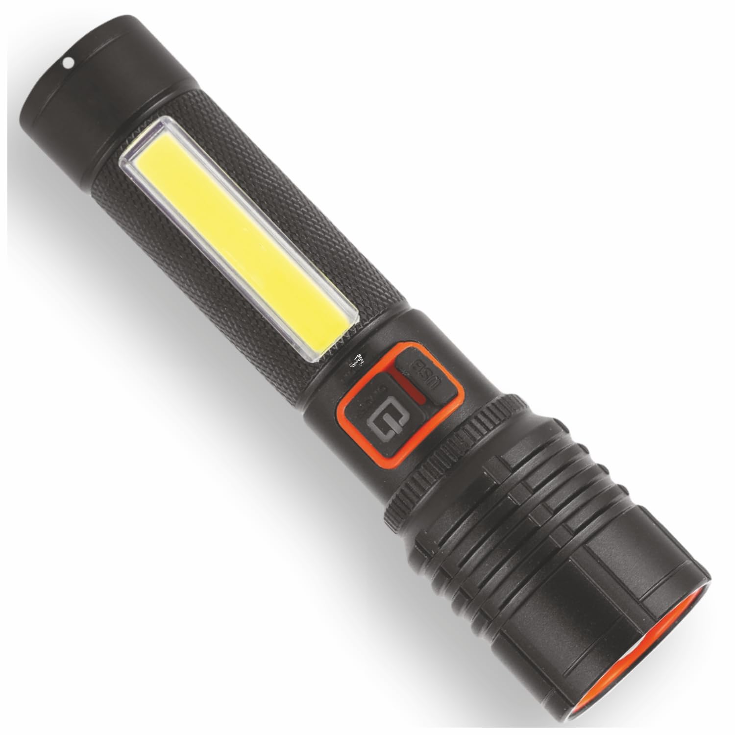 MHAX Rechargeable 100W Aluminium Body Home Emergency Mini Search Torch Light Zoomable with 3 Mode + Side COB with 2 Mode 1200mAH Battery-image-26