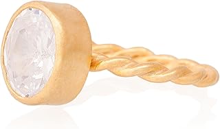 White Topaz Ring, White Topaz Woman Ring. Oval White Topaz Ring. Gold Plated Silver White Topaz Ring. 925 Sterling Silver White Topaz Ring. 24K Gold Plated Silver White Topaz Ring