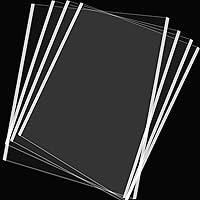 Vista 6 de Paquete de 6 hojas acrílicas de 12 x 12 pulgadas, hojas de plexiglás transparentes de 1/8 pulgadas de grosor, placas de vidrio acrílico transparente