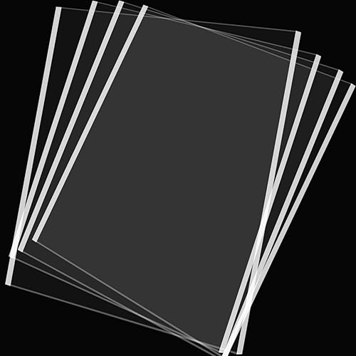 Miniatura 6 de Paquete de 6 hojas acrílicas de 12 x 12 pulgadas, hojas de plexiglás transparentes de 18 pulgadas de grosor, placas de vidrio acrílico transparente