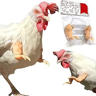 Chicken T-Rex Arms Toys Chicken Muscle Dinosaur Arms for Chicken to wear Pranks Chicken Arms Toy Funny Chicken Forelimb Decoration Cosplay Costume for Chickens Hens Cocks Light Brown