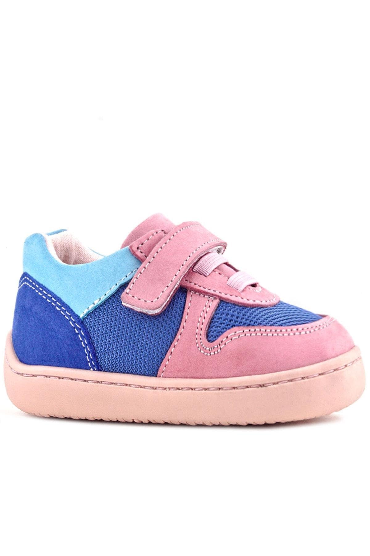 Bob Hakiki Deri Mavi Pembe Barefoot Cırtlı Lastikli Bebek…