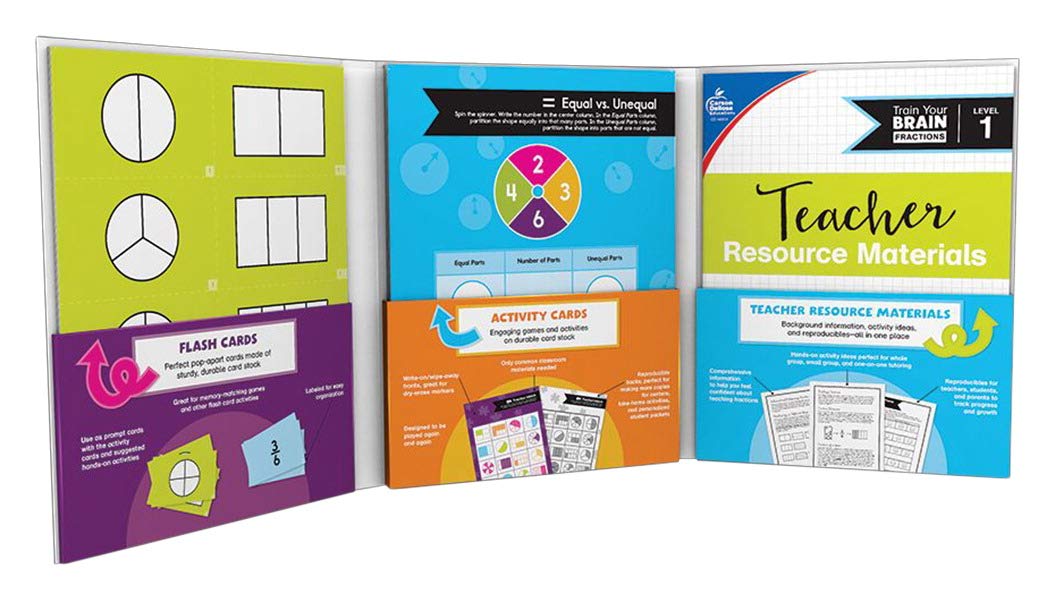 Carson Dellosa Education Train Your Brain Fractions Classroom Activity Kit, Multi 111 per Each - Image 9