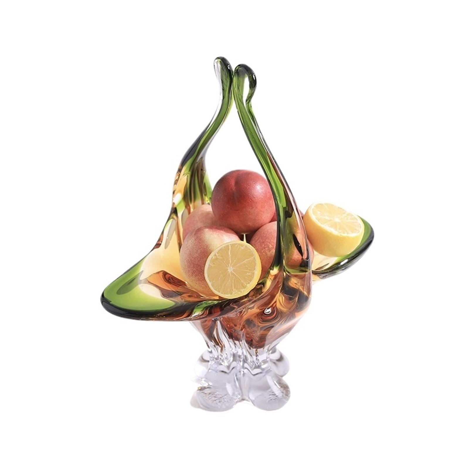 obstschalen Großer Glas-Obstteller, Glaskristall-Geschirr, dekorativer Dessertteller, Hochzeits-Süßigkeitenteller, dekorative Schüssel for Salat, Obst, Gemüse, Kuchen, Süßigkeiten, Snacks bonbonschale
