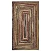 Capel American Heritage Woodstone 3 0 X 5 0 Concentric Rectangle Braided Rug