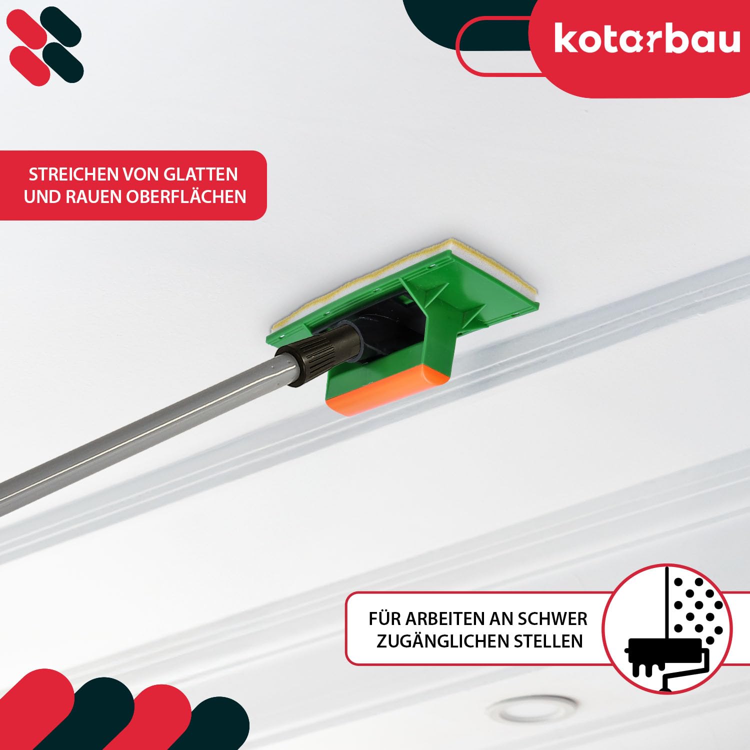 KOTARBAU® USA-Paint - Set di strumenti di pittura - Spazzole in plastica per dipingere