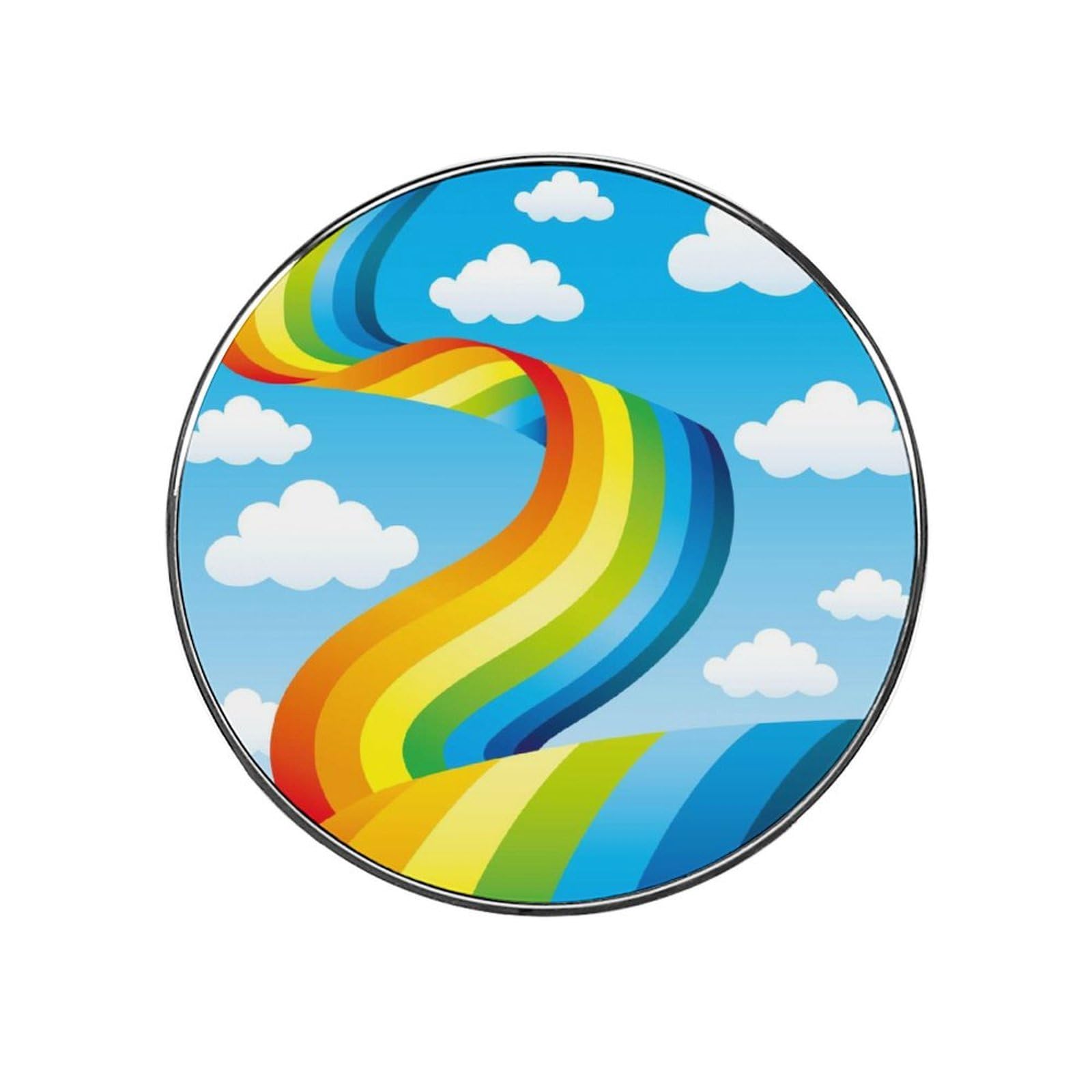 Rainbow Alloy Fridge Magnet For Office Cabinet Refrigerator Whiteboard Photo