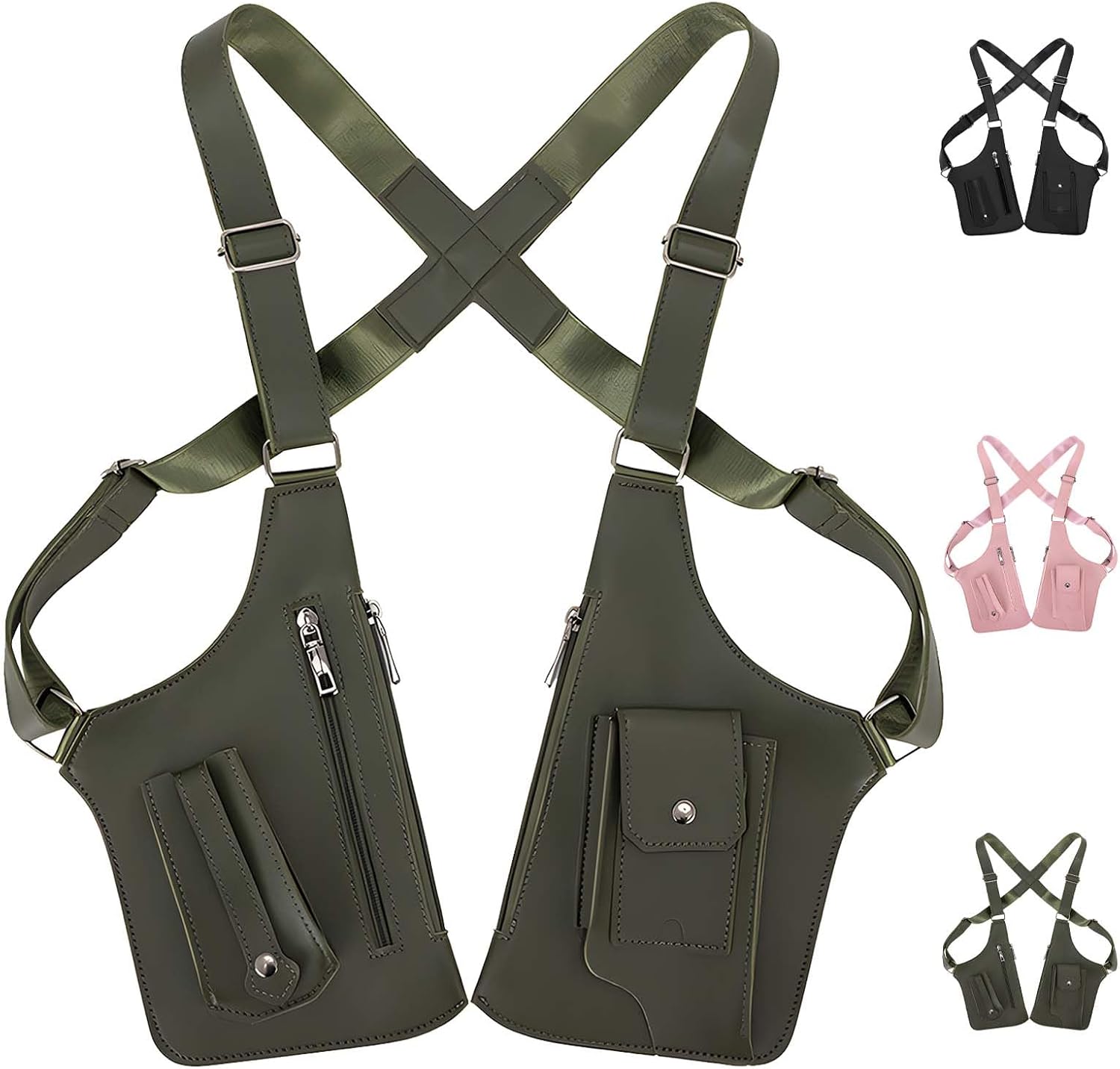 Underarm Shoulder Bag | Adjustable Leather Anti-Theft Holster Bag for Men Women | Waterproof Outdoor Travel Hidden Storage