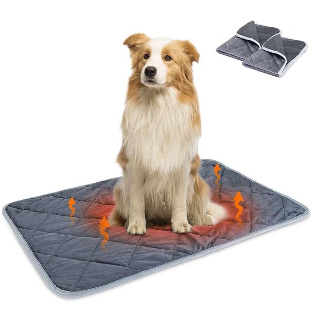 Nobleza 2X Manta Autocalentable Perro, Almohadilla Térmica para Gatos & Perros