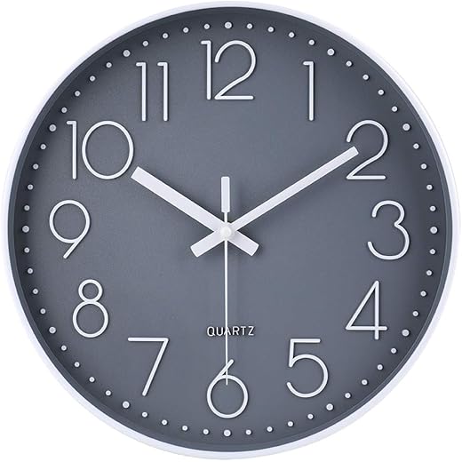 Jomparis 12-Inch Silent Wall Clock