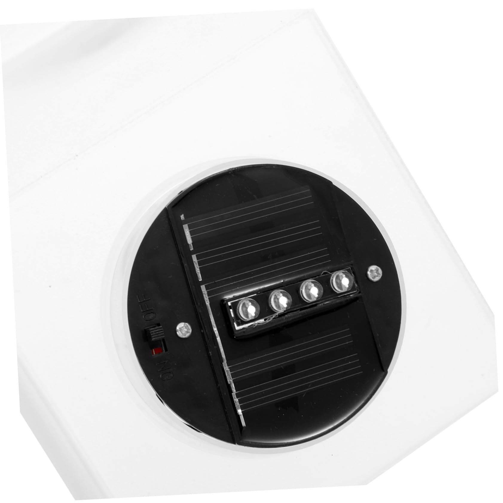 Artibetter Vaso Fioriera Solare da Luminosa Lampada Giardino in Plastica Fioriera Quadrata per Balcone e Prato Decorazione