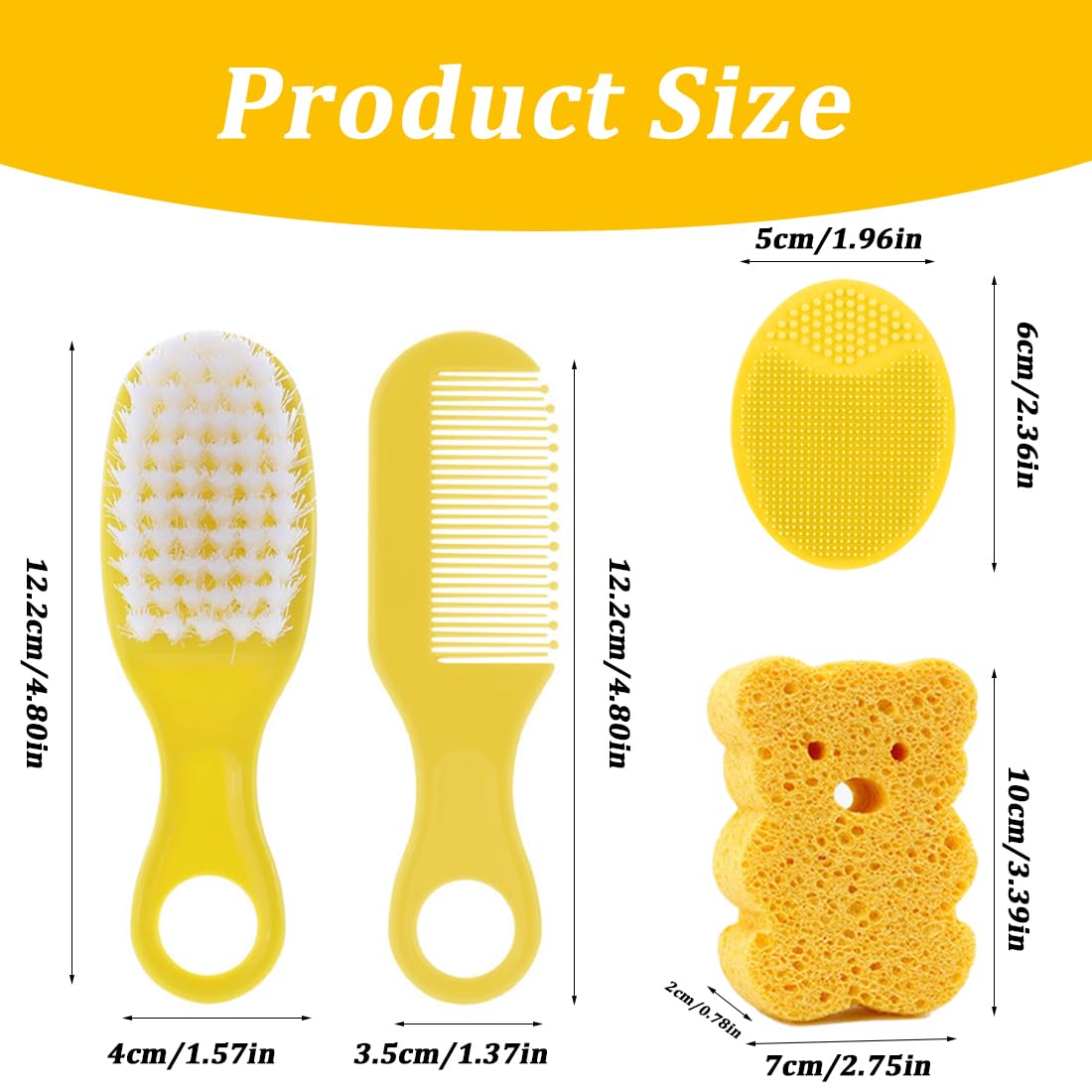 spazzola da bagno,4 Pezzi Pettine Neonato,Pettine Crosta,Spazzola e Pettine Neonato,Pazzola per Bambini In Silicone Adatto Per Il Massaggio Del Cuoio Capelluto Del Neonato