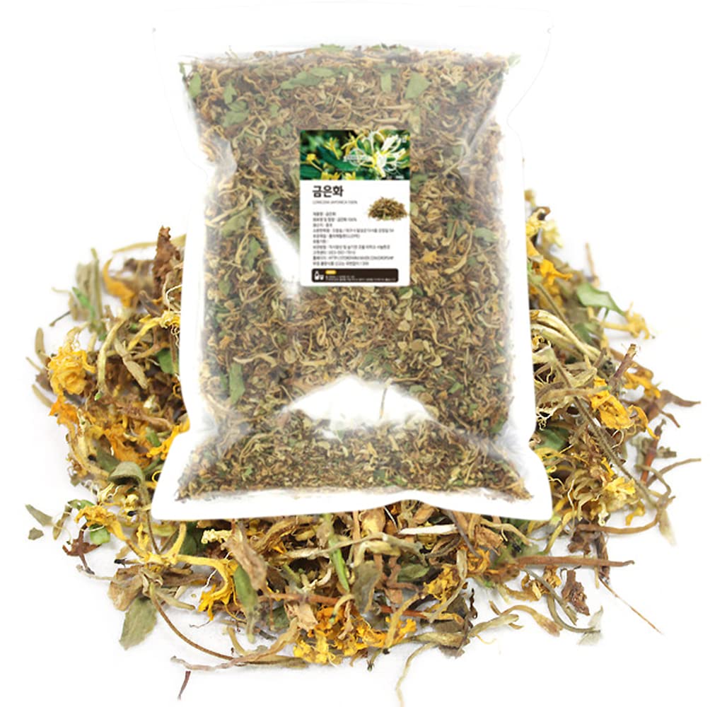 Organic Natural Pure Honeysuckle Flower(Lonicera Japonica) Dried Bulk Herbs -10.58 Ounce (300g)