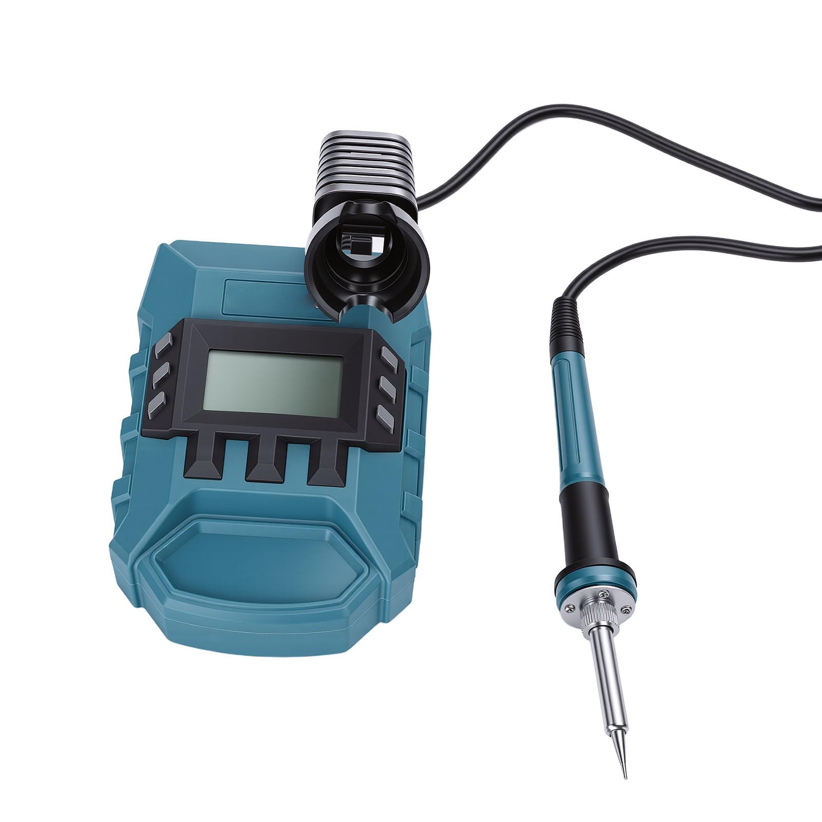 Chrees Estación de soldadura de 60 W, calentamiento rápido, temperatura ajustable 200 – 480 ℃, con mango aislante antideslizante para reparación de bricolaje, soldadura de alambre de electrodomésticos